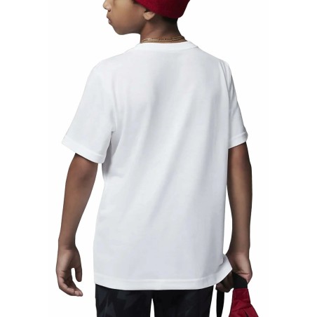 Maglia a Maniche Corte per Bambini Jordan JUMPMAN SUSTAINABLE GRAPHI 95B922 001 Bianco