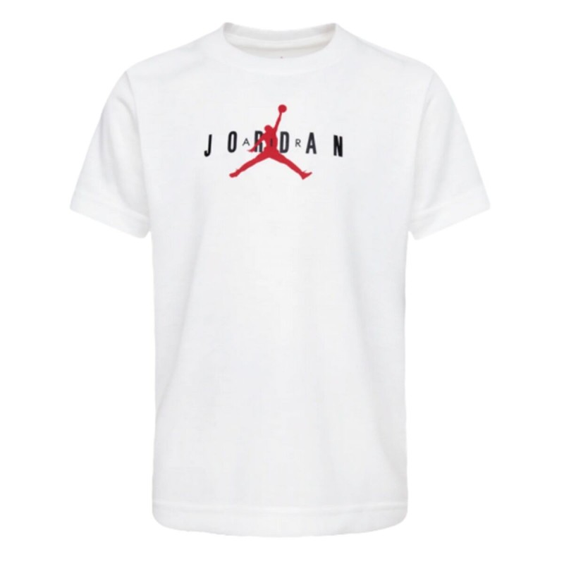Maglia a Maniche Corte per Bambini Jordan JUMPMAN SUSTAINABLE GRAPHI 95B922 001 Bianco Maglia a Maniche Corte per Bambini Jordan JUMPMAN SUSTAINABLE GRAPHI 95B922 001 Bianco