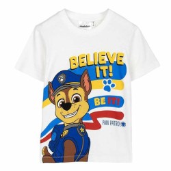 Maglia a Maniche Corte Bambino The Paw Patrol Bianco