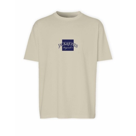 Maglia a Maniche Corte Uomo Jack & Jones JORBOSTON TEE SS 12277888 Beige