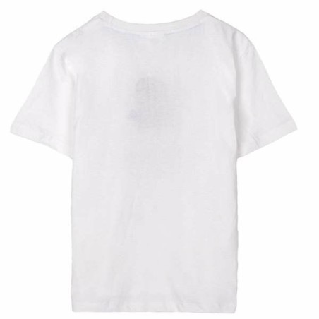 Maglia a Maniche Corte Bambino Stitch Bianco