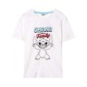 Maglia a Maniche Corte Bambino Stitch Bianco