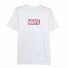 Maglia a Maniche Corte Uomo Marvel Bianco