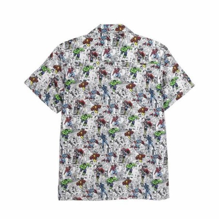 Maglia a Maniche Corte Uomo Marvel Grigio chiaro