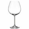 Set di calici da vino Bohemia Crystal Clara 650 ml 6 Pezzi (6 Unità) (4 Unità)