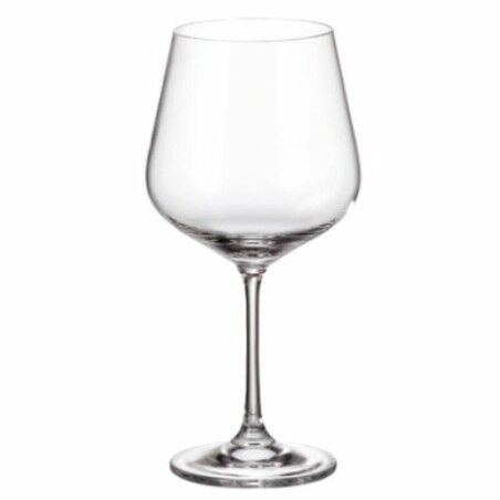 Set di calici da vino Bohemia Crystal Sira 600 ml 6 Pezzi (6 Unità) (4 Unità)
