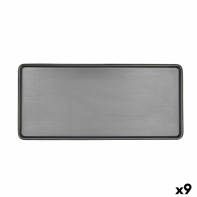 Teglia da Cucina Bidasoa Gio Grigio Plastica 31,5 x 14,5 cm (9 Unità) Teglia da Cucina Bidasoa Gio Grigio Plastica 31,5 x 14,5 cm (9 Unità)