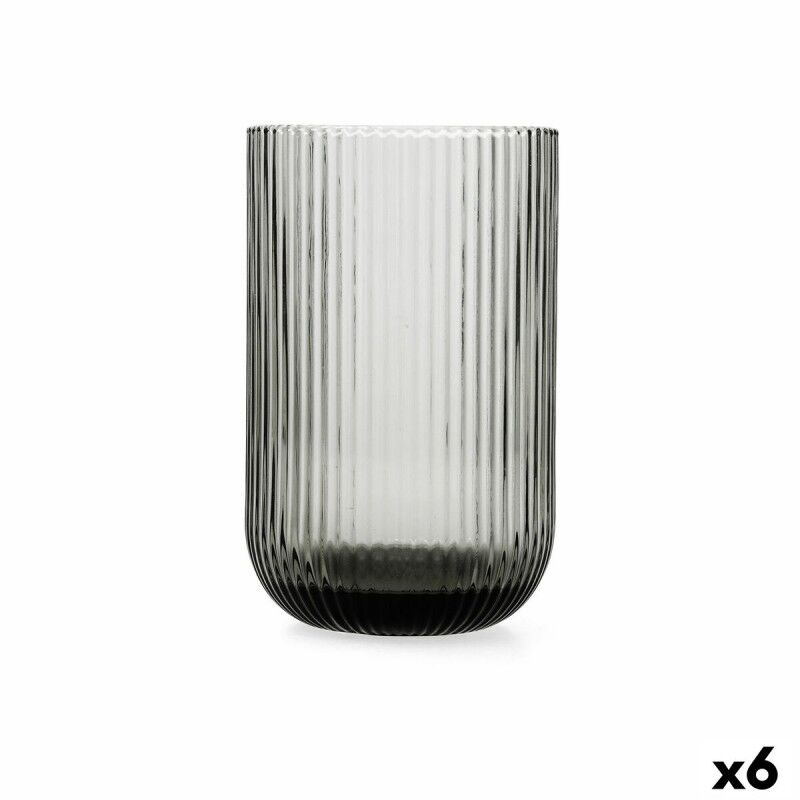 Bicchiere Bidasoa Fosil Grigio Vetro 460 ml (6 Unità) Bicchiere Bidasoa Fosil Grigio Vetro 460 ml (6 Unità)