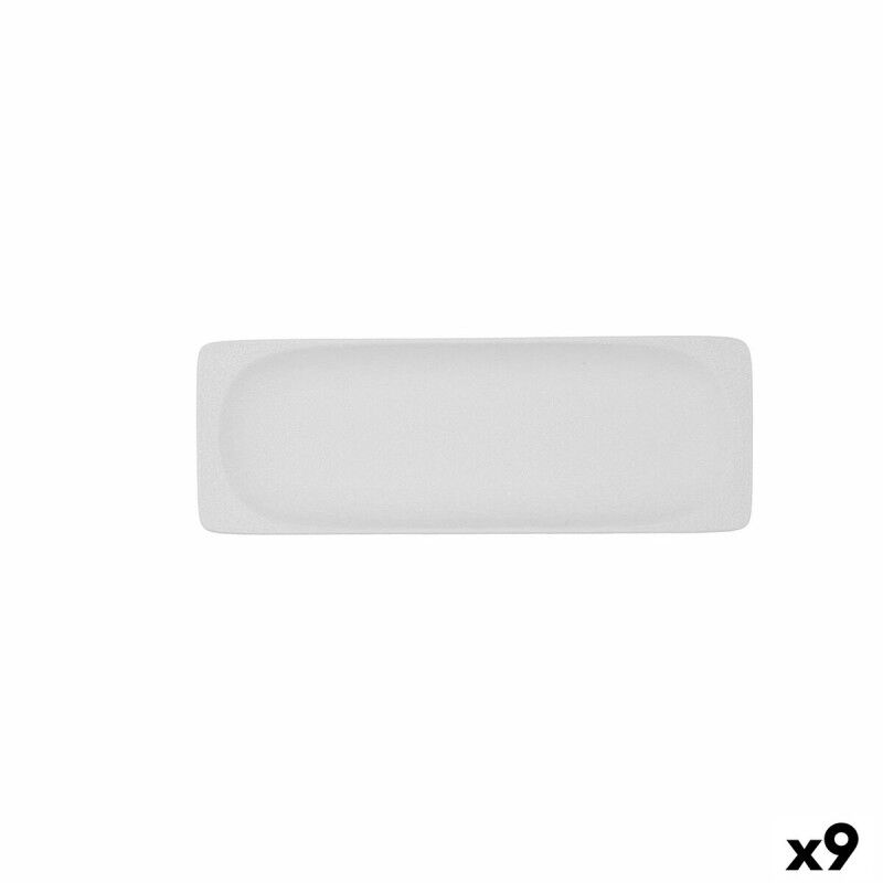 Vassoio per aperitivi Bidasoa Fosil Bianco Ceramica Allumina 25,6 x 9,1 x 2,3 cm (9 Unità) Vassoio per aperitivi Bidasoa Fosil Bianco Ceramica Allumina 25,6 x 9,1 x 2,3 cm (9 Unità)