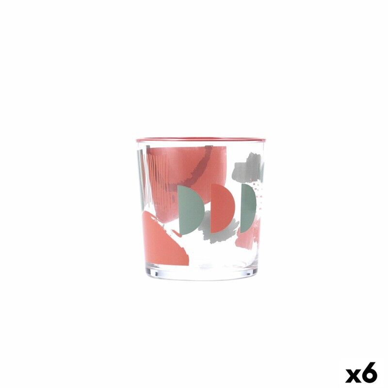 Bicchiere Quid Kaleido Multicolore Vetro Astratto 380 ml (6 Unità) Bicchiere Quid Kaleido Multicolore Vetro Astratto 380 ml (6 Unità)