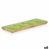 Vassoio con Scompartimenti MALI-941 G Verde 46 x 3 x 17 cm (6 Unità)