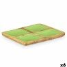 Vassoio con Scompartimenti MALI-991 G Verde 31 x 3 x 3 cm (6 Unità)