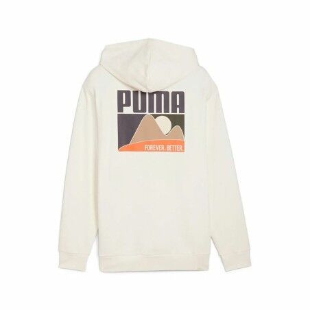 Felpa con Cappuccio Uomo Puma Bianco