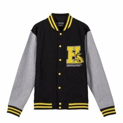 Felpa senza Cappuccio Unisex Harry Potter Hufflepuff  Nero