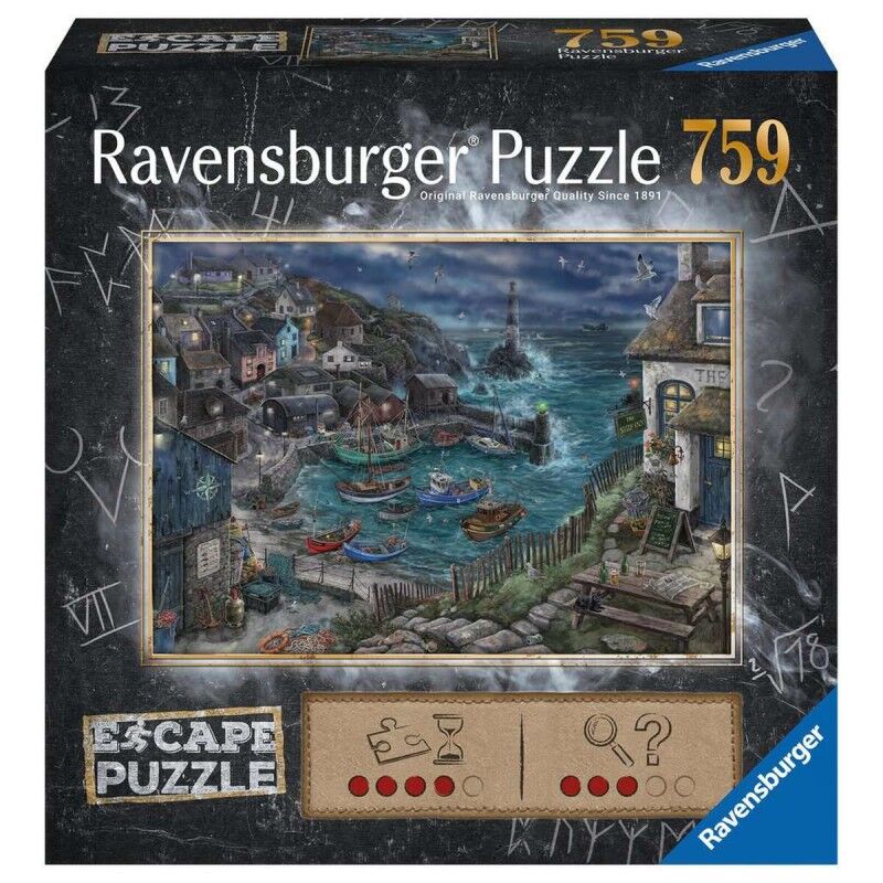 Puzzle Ravensburger 17528 Escape - Treacherous Harbor 759 Pezzi Puzzle Ravensburger 17528 Escape - Treacherous Harbor 759 Pezzi