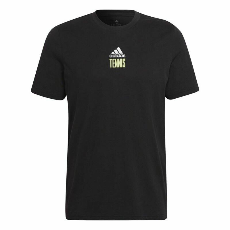 Maglia a Maniche Corte Uomo Adidas Aeroready Paris Graphic Tennis Nero Maglia a Maniche Corte Uomo Adidas Aeroready Paris Graphic Tennis Nero