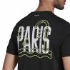 Maglia a Maniche Corte Uomo Adidas Aeroready Paris Graphic Tennis Nero