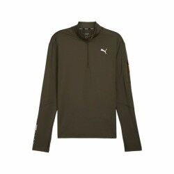 Felpa senza Cappuccio Uomo Puma Flex 1/4 Zip Verde scuro