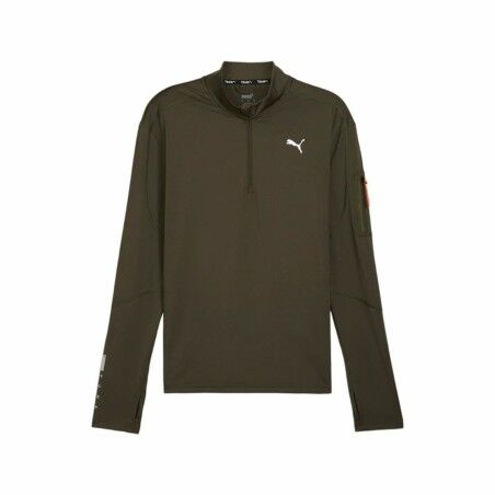 Felpa senza Cappuccio Uomo Puma Flex 1/4 Zip Verde scuro