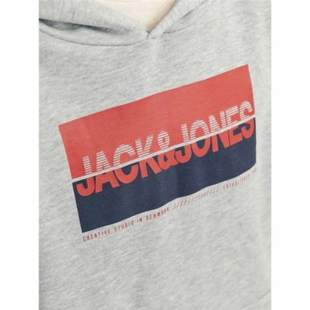 Felpa con Cappuccio Uomo Jack & Jones Jjnolan Grigio