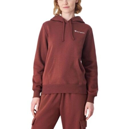 Felpa con Cappuccio Donna Champion Marrone