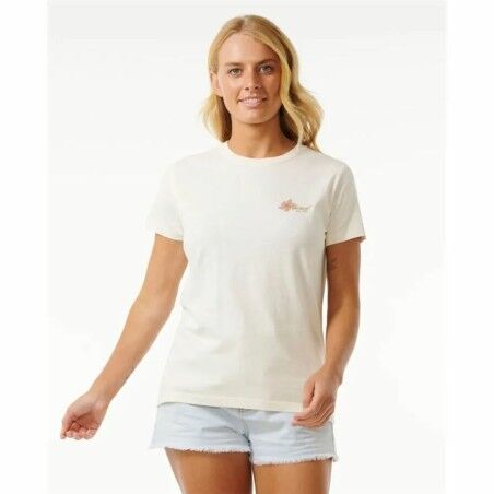 Maglia a Maniche Corte Donna Rip Curl Wild Bloom Bianco