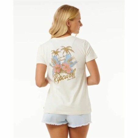 Maglia a Maniche Corte Donna Rip Curl Wild Bloom Bianco