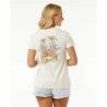 Maglia a Maniche Corte Donna Rip Curl Wild Bloom Bianco