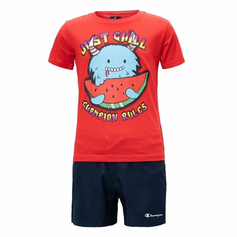 Completo Sportivo per Bambini Champion Essentials Rosso Completo Sportivo per Bambini Champion Essentials Rosso