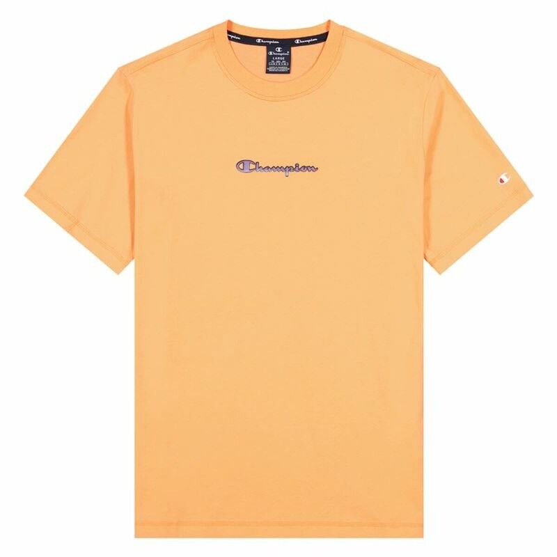 Maglia a Maniche Corte Champion Crewneck M Arancio Maglia a Maniche Corte Champion Crewneck M Arancio