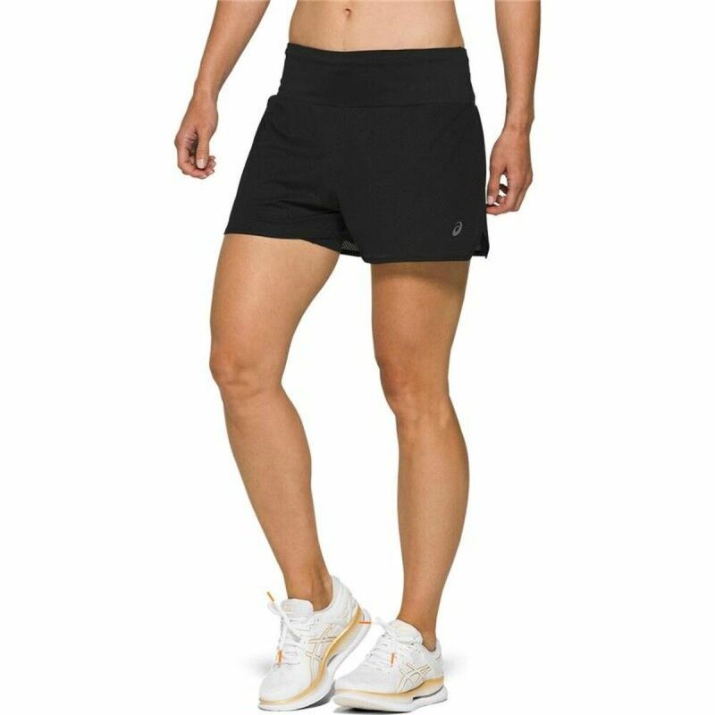 Pantaloncini Sportivi da Donna Asics Ventilate 2-N-1 Nero Pantaloncini Sportivi da Donna Asics Ventilate 2-N-1 Nero