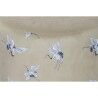 Poggiapiedi DKD Home Decor 32 x 32 x 38 cm Grigio Dorato Metallo Uccello Orientale Senape (2 Unità)
