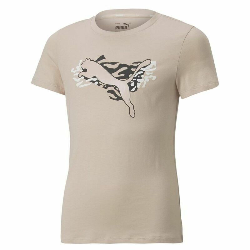 Maglia a Maniche Corte per Bambini Puma Beige Maglia a Maniche Corte per Bambini Puma Beige