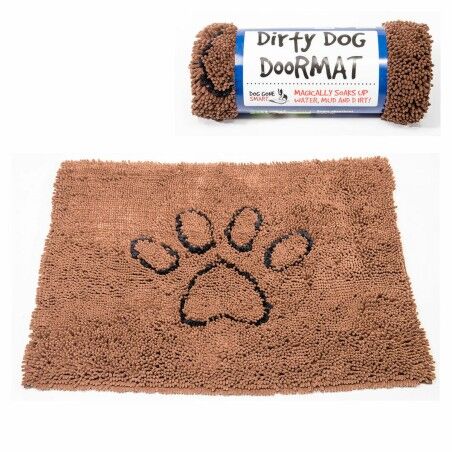 Tappeto per cani Dog Gone Smart Microfibre Marrone (89 x 66 cm)