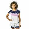 Maglia a Maniche Corte Donna Cartri Bastet Rosa Lilla Bianco Padel