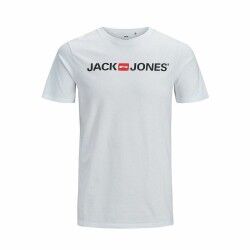 Maglia a Maniche Corte Uomo JJECORP LOGO TEE SS O-NECK NOSS  Jack & Jones  12137126  Bianco
