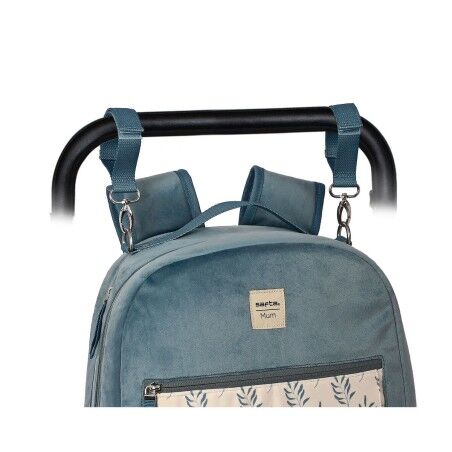 Zaino Accessori Neonato Safta Leaves Turchese (30 x 43 x 15 cm)