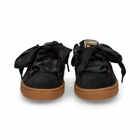 Scarpe Sportive da Donna Puma  Basket Heart Corduroy Nero