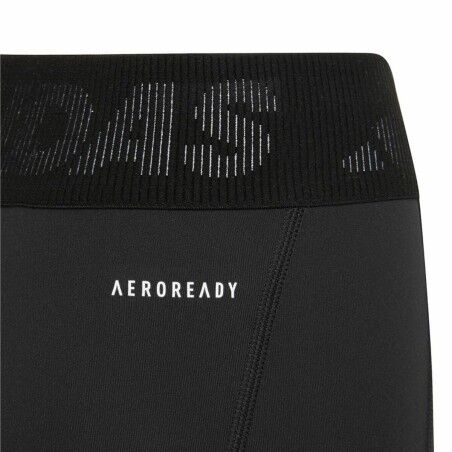 Leggings Sportivi per Bambini Adidas Techfit Aeroready Nero