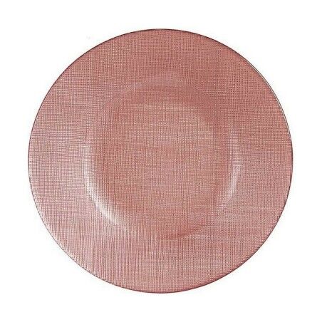 Piatto da pranzo Vivalto 323921P-3 Rosa Vetro 21 x 2 x 21 cm (6 Unità)