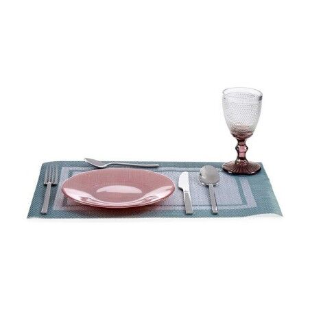 Piatto da pranzo Vivalto 323921P-3 Rosa Vetro 21 x 2 x 21 cm (6 Unità)