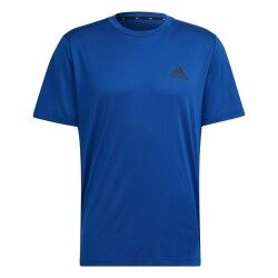 Maglia a Maniche Corte Uomo  Aeroready Designed To Move Adidas Azzurro