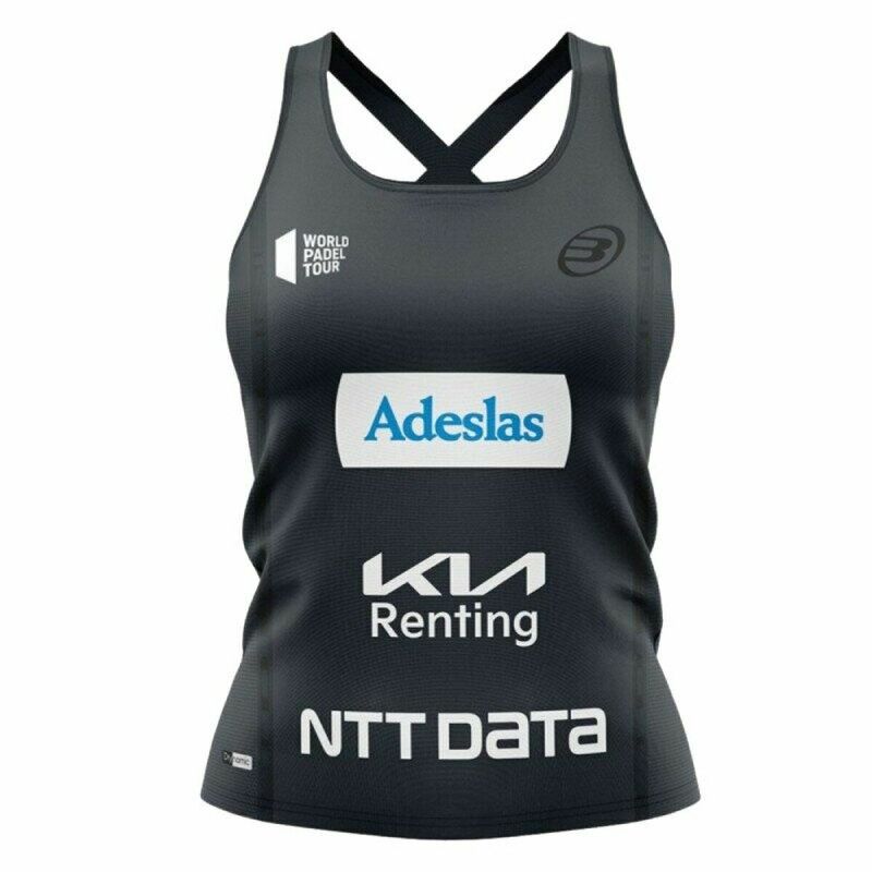 Maglia Smanicata da Donna Bullpadel Orlas Gemma Triay Padel Nero Maglia Smanicata da Donna Bullpadel Orlas Gemma Triay Padel Nero