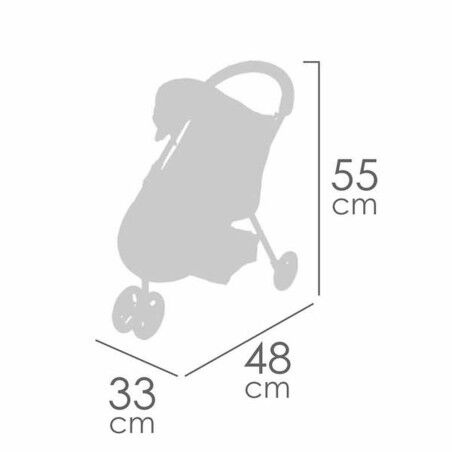 Carrozzina per Bambole Decuevas Gala 33 x 48 x 55 cm Lilla 50 cm