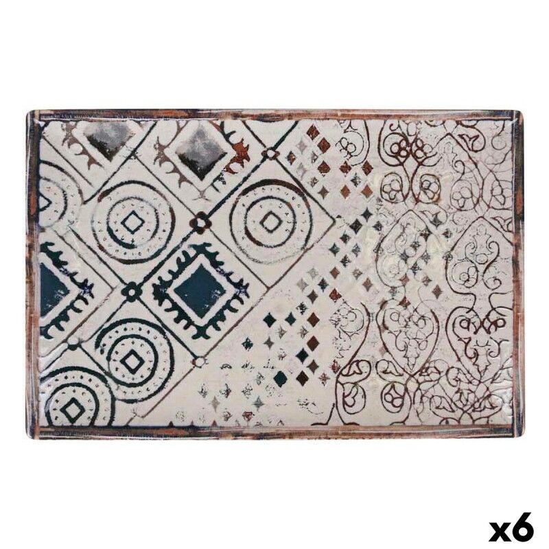 Teglia da Cucina La Mediterránea Grecia Porcellana Rettangolare 30 x 20 x 2,5 cm (6 Unità) Teglia da Cucina La Mediterránea Grecia Porcellana Rettangolare 30 x 20 x 2,5 cm (6 Unità)