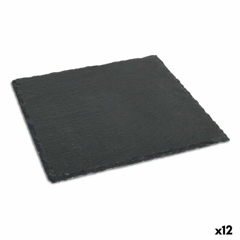 Piatto da pranzo Santa Clara Alfares Lavagna 25 x 25 cm 6 mm (12 Unità) Piatto da pranzo Santa Clara Alfares Lavagna 25 x 25 cm 6 mm (12 Unità)