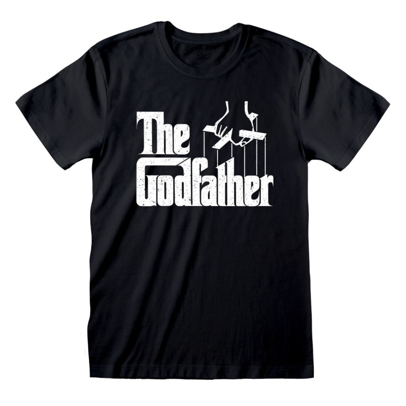 Maglia a Maniche Corte The Godfather Logo Nero Unisex Maglia a Maniche Corte The Godfather Logo Nero Unisex