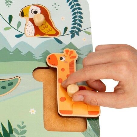 Puzzle di Legno per Bambini Woomax (12 Unità)