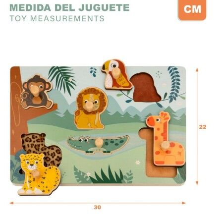 Puzzle di Legno per Bambini Woomax (12 Unità)