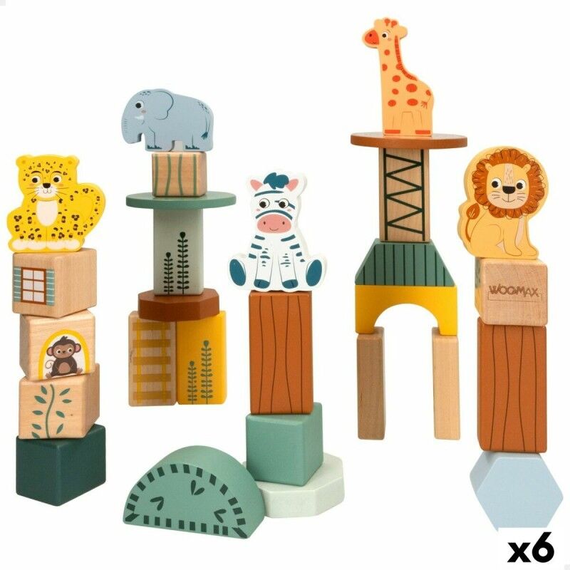Set di Costruzioni Woomax animali 28 Pezzi (6 Unità) Set di Costruzioni Woomax animali 28 Pezzi (6 Unità)